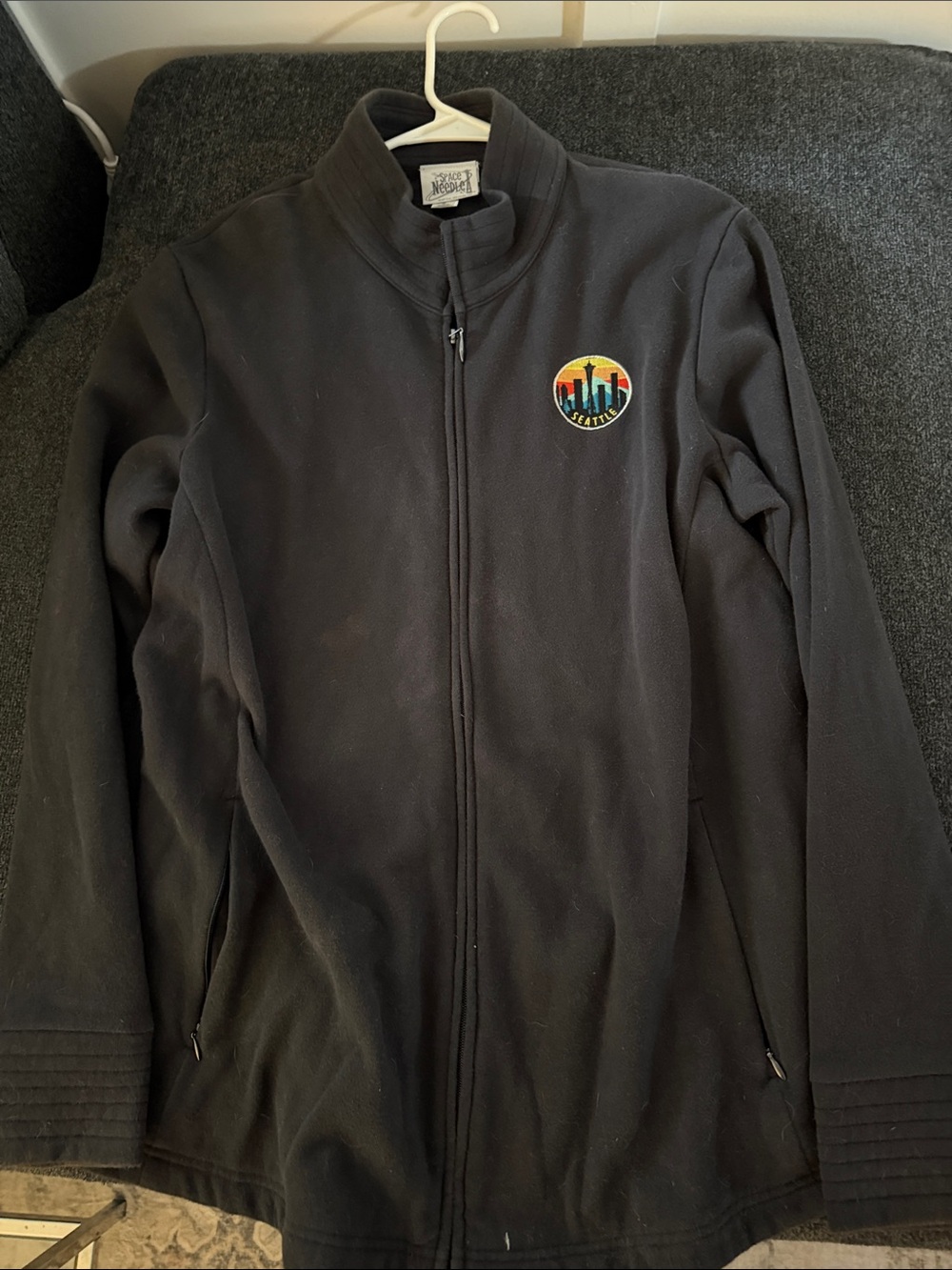 Seattle space needle zip jacket